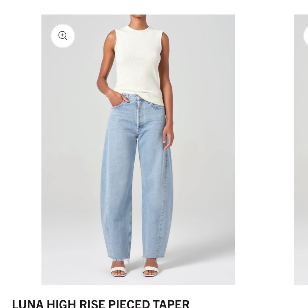 AGOLDE LUNA HIGH RISE PIECED TAPER
IN VOID